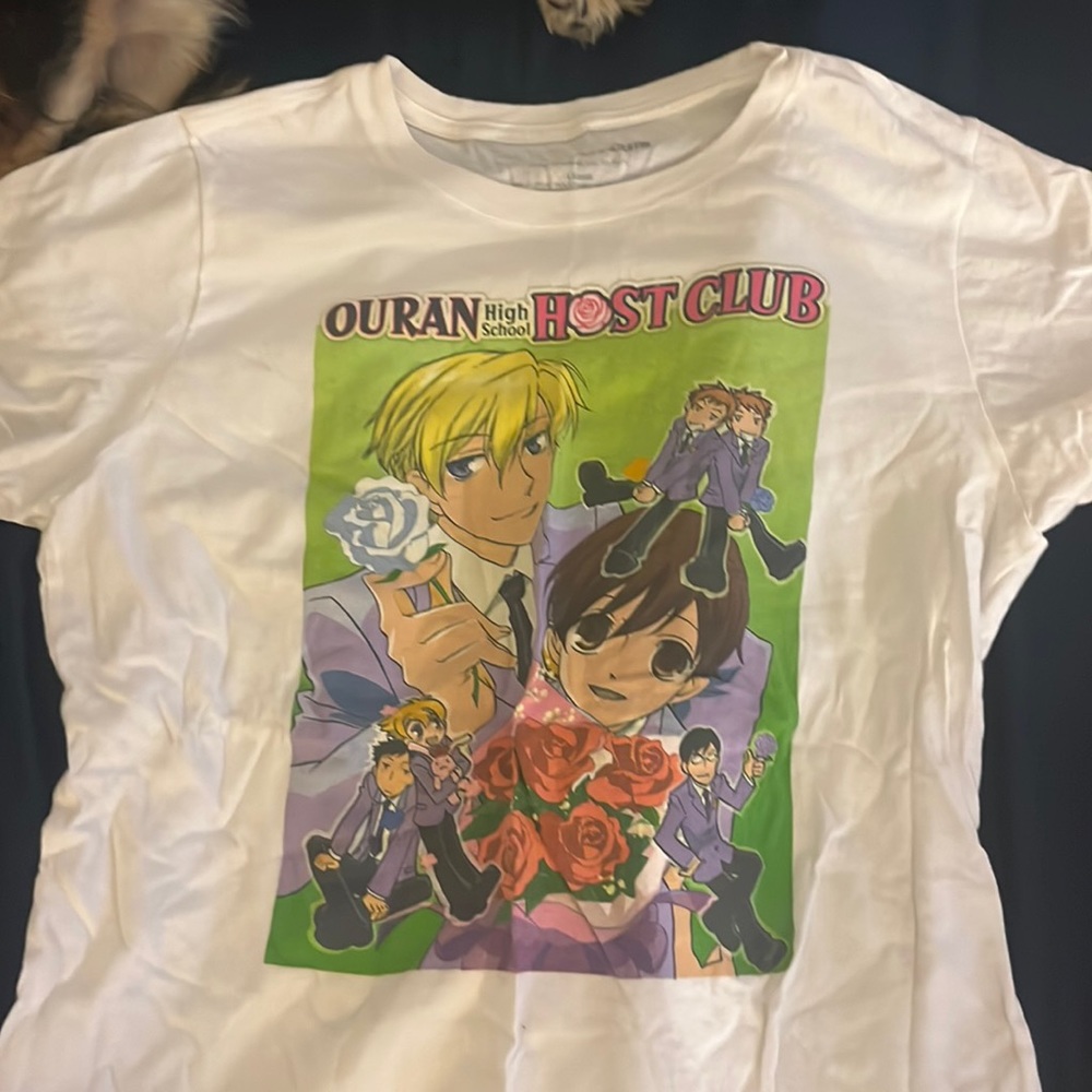 White Ouran Highschool Host Club anime tshirt